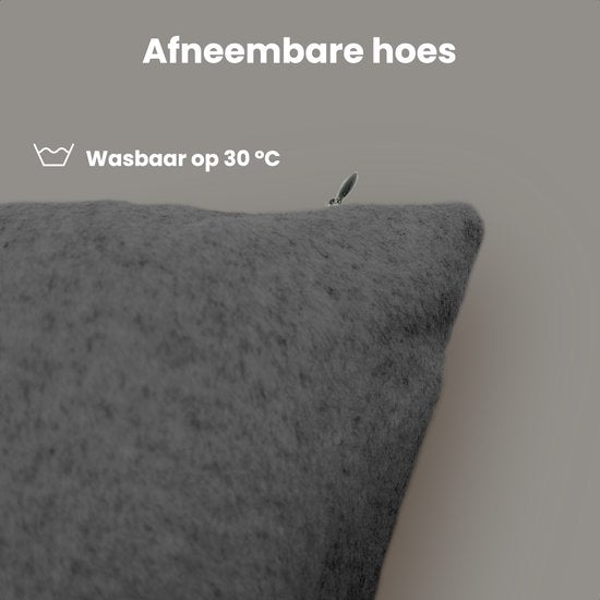 Auronic - Wärmekissen - 45x45 - Kabellos - Wiederaufladbar - Infrarot - Anthrazit