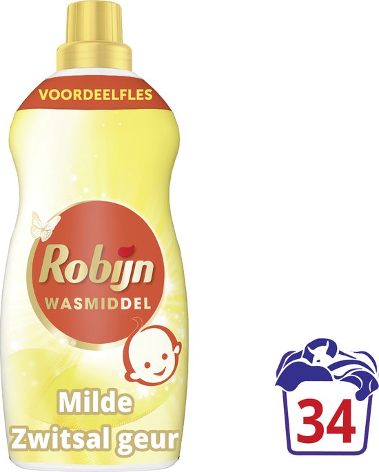 Robijn Klein & Krachtig Collections Color Zwitsal Flüssigwaschmittel 34 Wäschen