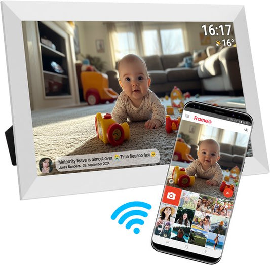 Denver - Digitaler Fotorahmen - 15,6-Zoll - XL - Full HD - Frameo App - Fotorahmen - WiFi - 32GB - IPS-Touchscreen - PFF1504