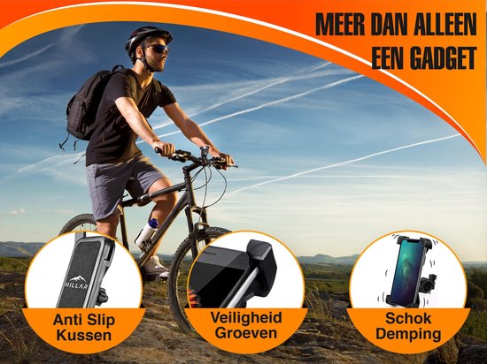 Hillar Smartphone Halter - Für Fahrrad - Universal - Max. Handygröße 189 × 98 × 12 mm - Schwarz