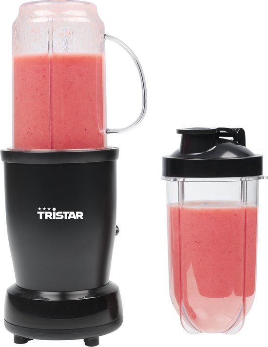 Tristar BL-4486 Smoothie Maker - Mixer - 350W Leistung - 0,5 Liter - Inkl. 3 Trinkbecher - Spülmaschinenfest