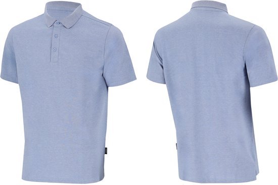 Bamboo Elements - Polo Shirt Herren - Hellblau Größe L - Polo Herren Kurzarm - Pique Stoff - T Shirt Herren - Bamboo