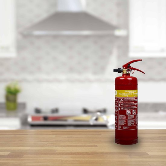 Smartwares 10.014.97 Feuerlöscher - 2 Liter - Schaum - Inklusive Aufhängevorrichtung - Brandklasse AB - BSI zertifiziert