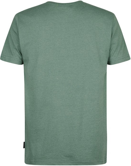 Petrol Industries – Herren-Logo-T-Shirt „Cosmos“ – Grün – Größe XXXL