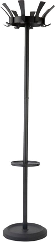 BRASQ Garderobenständer London CS300 - Schwarz - Stahl - Garderobenständer stehend - 181 cm - Modern