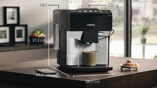 Siemens EQ500 TP511R01 - Vollautomatische Espressomaschine - Hellsilber