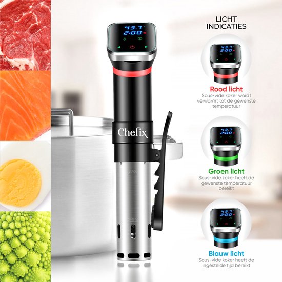 VAIVE Sous Vide Stick - Inklusive Wi-Fi und App - Smarter Slowcooker - Cooking Cooker