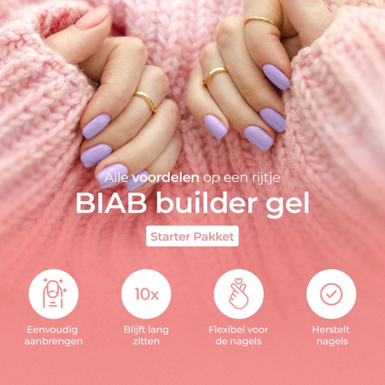 Moods Gellac BIAB - Builder in a Bottle - BIAB Nail Builder Gel - Secret Dreams - HEMA & TPO Frei