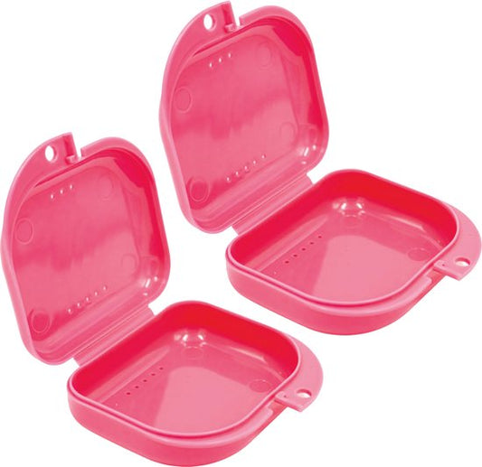 Prothesentablett - 2 Stück - Bracket-Tablett - Rosa - Für - Zahnspange - Prothesen - Prothesentablett - Bracketbox - Tablett - Prothesentablett