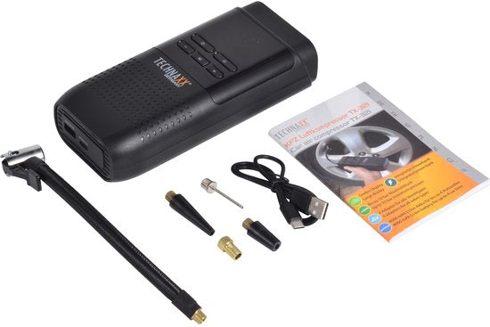 Technaxx Germany TX-321 kabelloser Luftkompressor – max. 10 bar