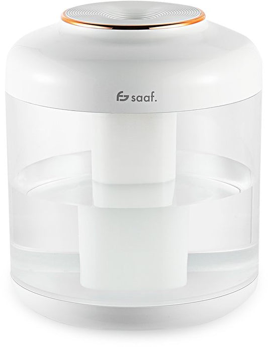 Luftbefeuchter - 1.5L - Luftbefeuchter - Kabellos & Wiederaufladbar - Aroma Diffusoren - Flüsterleise - Weiß - von Saaf