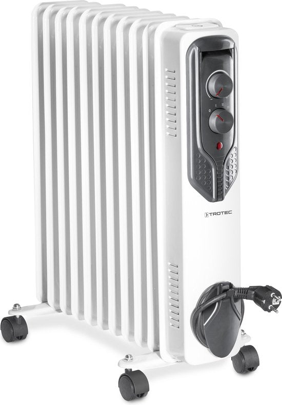 TROTEC Ölradiator TRH 21 E - 3 Heizstufen - 8 min Aufwärmzeit - Frostschutzfunktion - Weiß