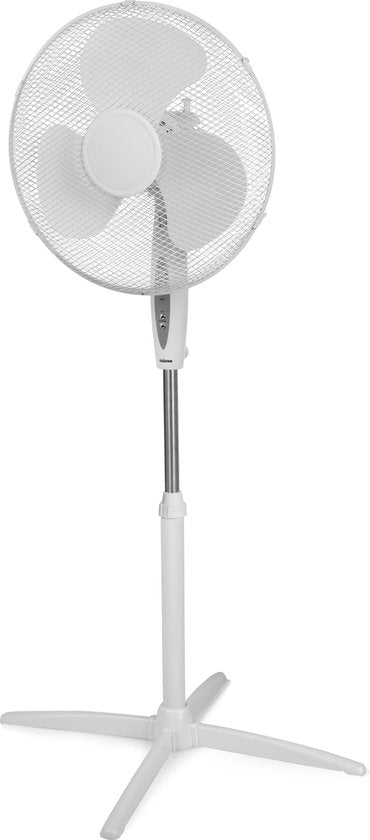 Standventilator 40 cm - Mit Fernbedienung & Timer - 3 Geschwindigkeiten - Höhenverstellbar - Tristar VE-5898 - Weiß