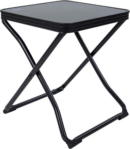 Bo-Camp - Hocker + Ablage - klappbar - Schwarz