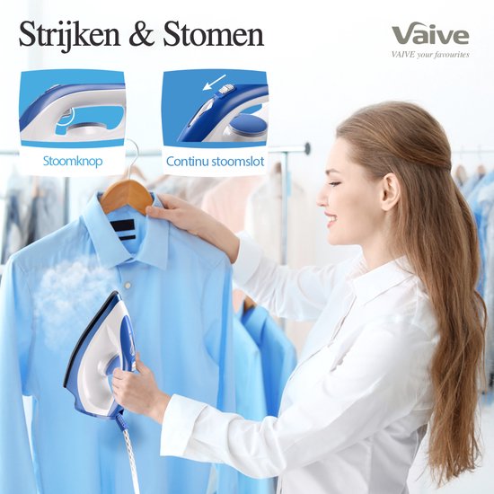 VAIVE SteamPrecision Bügeleisen mit Dampfgenerator - Dampfbügeleisen - Bügeleisen - Keramiksohle