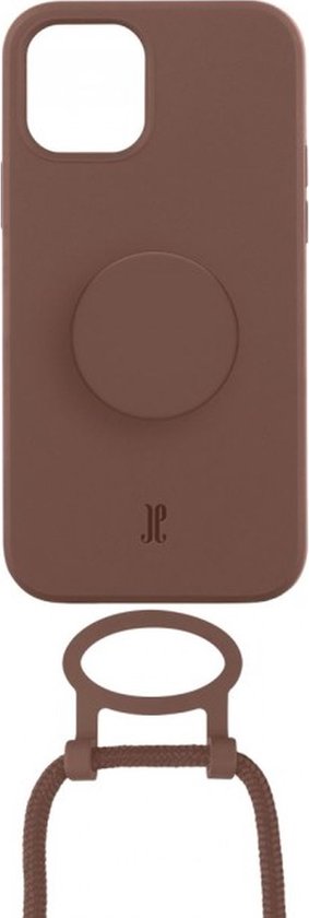 Just Elegance PopGrip Backcover Case - Geeignet für Apple iPhone 14 - Handytasche - Brown Sugar