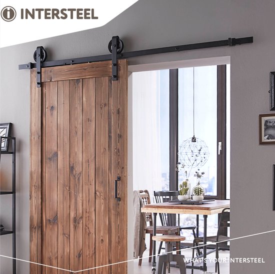 Intersteel Schiebetürsystem Rad mattschwarz