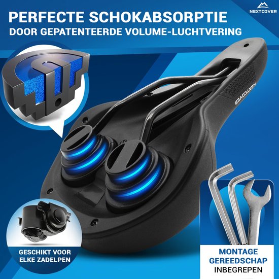 NEXTCOVER® Fahrradsattel Trekking mit Memory Foam 3.0 - Das Original - Ergonomischer Fahrradsattel Damen oder Fahrradsattel Herren mit Memory Foam 3.0 für maximalen Fahrkomfort - Fahrradsattel angenehm weich