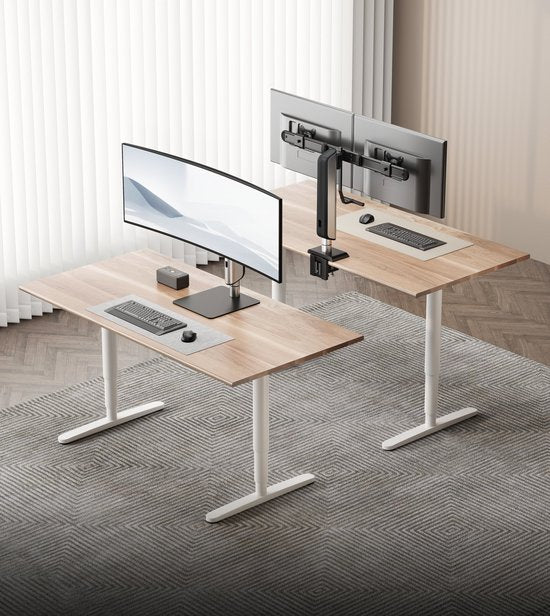 VDD – Monitorarm – Monitorarm – Monitorarm für 2 Bildschirme – Monitorarm schwarz – Monitorständer – Monitorständer – 2 Bildschirme – Bildschirme von min. 17 bis max. 32 Zoll