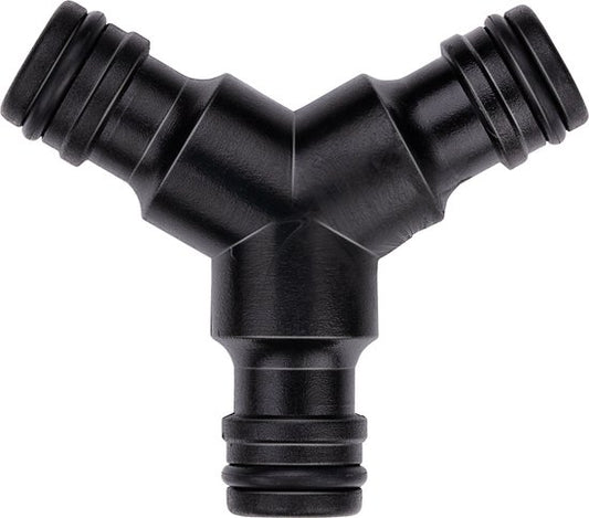BLACK+DECKER Gartenschlauchkupplung - 3-Wege - 7 x 6 x 2.1 CM - Schwarz