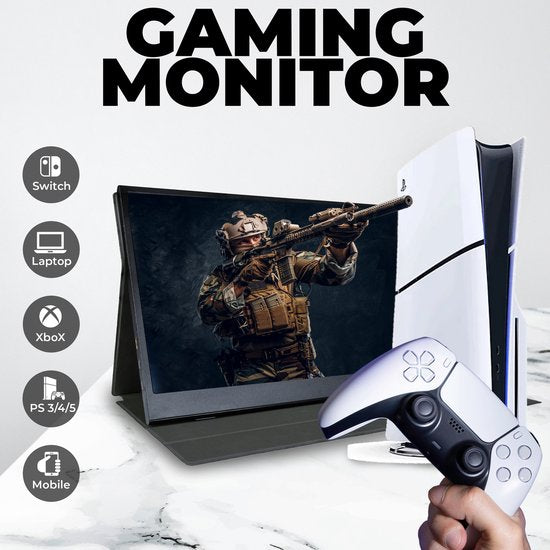 Denver Portable Monitor - 15,6 Zoll - Full HD - IPS-Display - HDMI - USB-C - Modell 2025