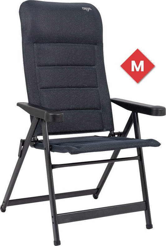 Crespo - Strandkorb - M - AP/237 - Air-Deluxe - Grau - Modell 2025
