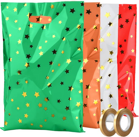 Feestio Sharing Bags 100 Stück - 17 x 25 cm - Bonbontüten - Leckerli-Tüten Kinderparty - Geschenktüten - Geburtstag