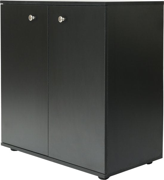 Aktenschrank Sideboard - multifunktionaler Aufbewahrungsschrank - schwarz