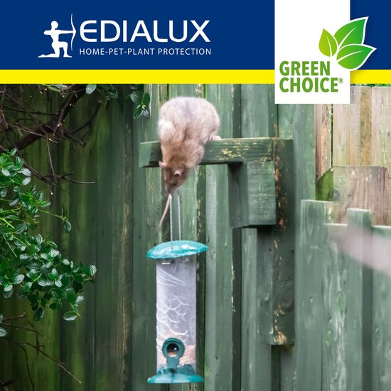 Edialux Ultrasonic Defend Ultraschall-Mausabwehr Rattenabwehr, Nagetierabschreckung, Ultraschall, wasserdicht ip44, usb wiederaufladbar, innen und außen, Garten, Schuppen, Keller, 15-24 Tage Autonomie, 80m² Reichweite
