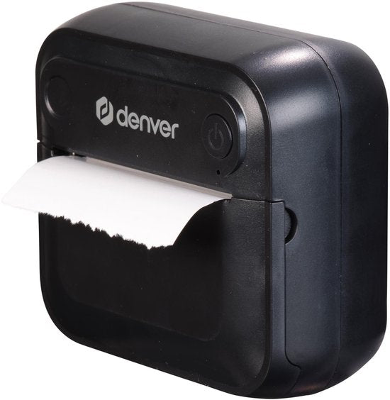 Denver Mini-Taschendrucker - Aufkleberdrucker - Thermopapier - Bluetooth - Mobiler Fotodrucker - MBP32B