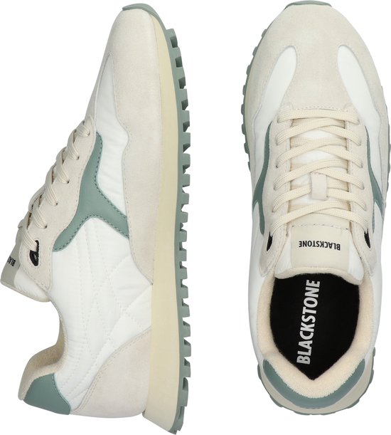 Blackstone SCORIA LEGEND - DG532 Weiß Grün Umwelt - Runner Sneaker - Herren - Off white - Größe: 44