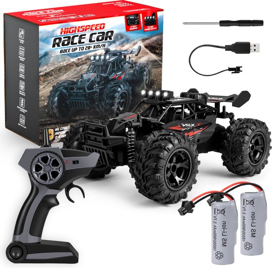 Vertrex Turbo V12 RC Fernsteuerbares Rennspielzeug - Erwachsene & Kinder - Outdoor - Schwarz