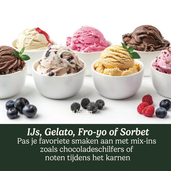 Cuisinart – Cool Scoops Eismaschine – Sorbet- und Frozen-Yogurt-Maschine – Eismaschine – Grau – 1,4 l