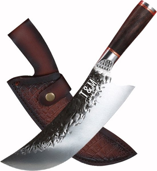 T&M Knives Kochmesserhülle - Handgefertigt - Lederhülle