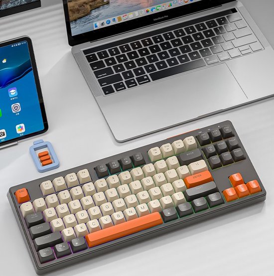 M87 Wireless RGB Gaming Keyboard - 87 Tasten - BT5.0/2.4G - PBT Ball Keycaps - Shimmer