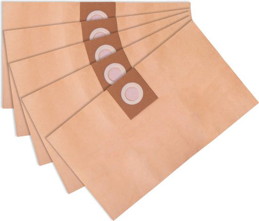 VONROC Staubsaugerbeutel für VC504AC, VC506AC & VC509AC Nass- und Trockensauger/Allzweckreiniger - 5 Stück