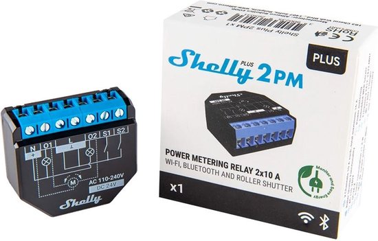 Shelly Shelly Plus 2PM Schaltbarer Messantrieb WiFi, Bluetooth