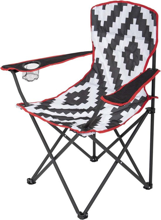 Bo-Camp - Urban Outdoor - Klappstuhl - Madison - Schwarz/Weiß