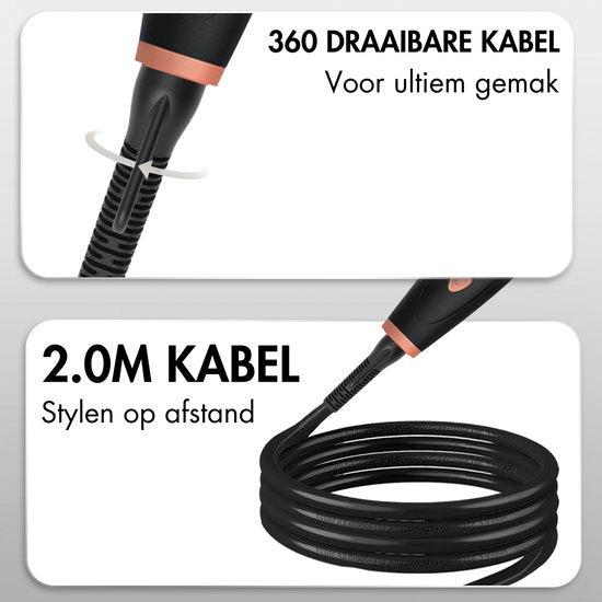 Sansbeauté® 3 in 1 Automatischer Lockenstab mit Klemme - Keramischer Lockenstab - 25mm bis 38mm - Beach Waves - gewelltes Haar - Lockenstäbe 33 38 mm 25 mm - Blowout-Bürste - Haarstyler - Lockenwickler - dünne und dicke Lockenwickler - Lockenstab kurzes H