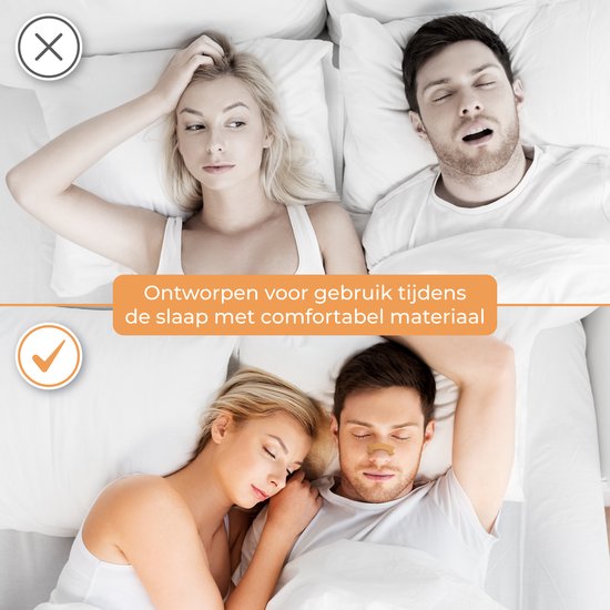 Nuvance Nasalstrips 100 Stück - Nasenpflaster - Braun - Anti-Schnarch-Pflaster - Nasenspreizer - Schnarchen - Besseres Atmen