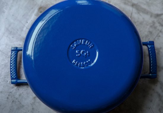 Saveur Selects - Voyage Ovale Kasserolle - Ø25 cm - Gusseisen - PFAS-frei - Induktion - Classic Blue