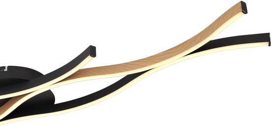 Globo Deckenleuchte Geronimo - schwarz - Metall - 67206DW
