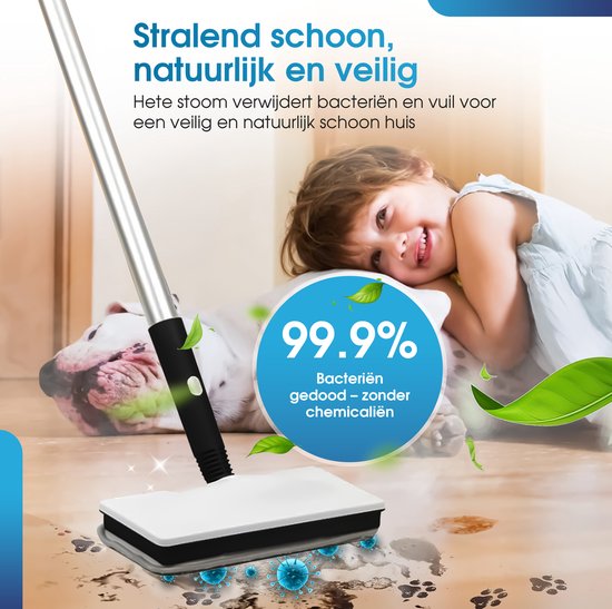 Novalance - SteamPro Dampfreiniger & Händetrockner - Teppichreiniger / Fleckenreiniger - Dampfreiniger - Dampfgerät - Boden, Sofa, Teppich