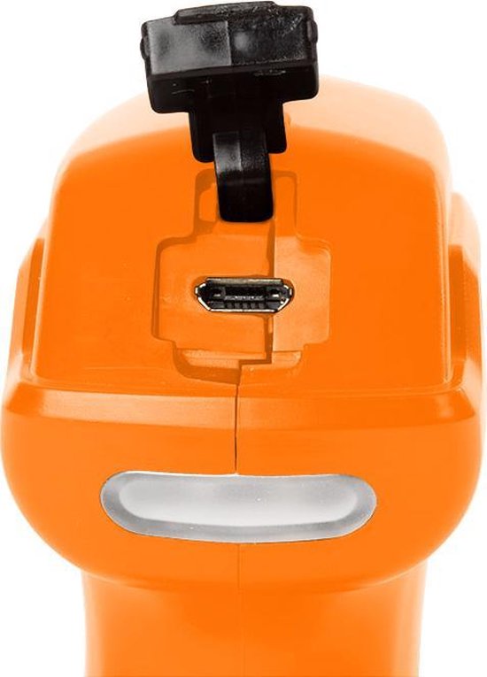 Toolland Drucksprüher, elektrisch, verstellbare Düse, LED-Anzeige, 1 Liter, weiß/orange/schwarz