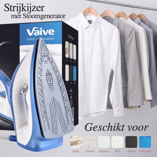 VAIVE SteamPrecision Bügeleisen mit Dampfgenerator - Dampfbügeleisen - Bügeleisen - Keramiksohle