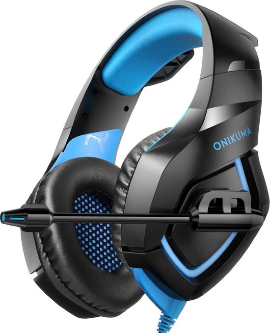 ONIKUMA K1-B - Gaming-Headset - Multi-Plattform - Schwarz/Blau