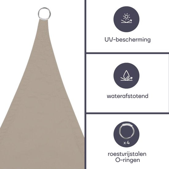 Perel-Sonnenschutzvlies, wasserabweisend, 2 x 3 m, 160 g/m², Polyester, rechteckig, cremefarben