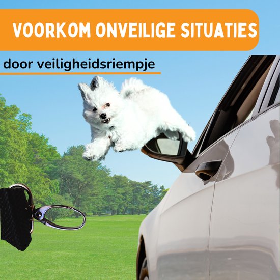 By Cee Cee Luxury Dog Basket Car - Hundeautositz - weich und stilvoll - Hundesitz - mit Sicherheitsgurt - dunkelgrauer Autositz