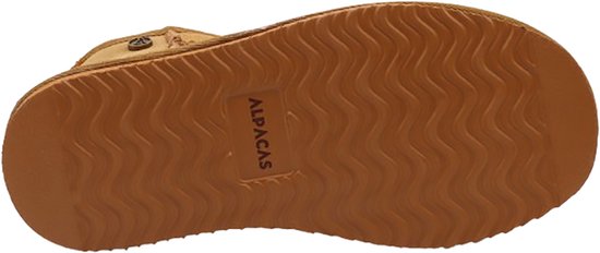 Alpacas Footwear - Damen - Kurzstiefel aus echtem Wildleder mit cooler Naht - Gefüttert mit 100% weicher Lammwolle - Kastanie - 36