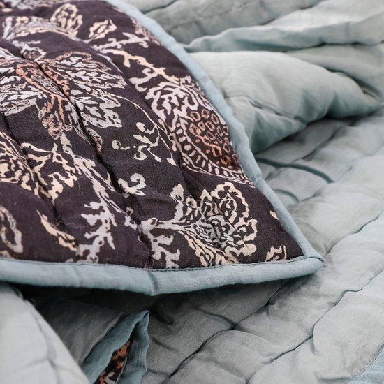 Glimmerdekorationen Plaid - L150 x B130 cm - Schwarz